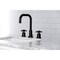 Kingston Brass FSC8930DX Concord Widespread Bathroom Faucet W/Brass Pop-Up, Matte Blk FSC8930DX - alternate 6